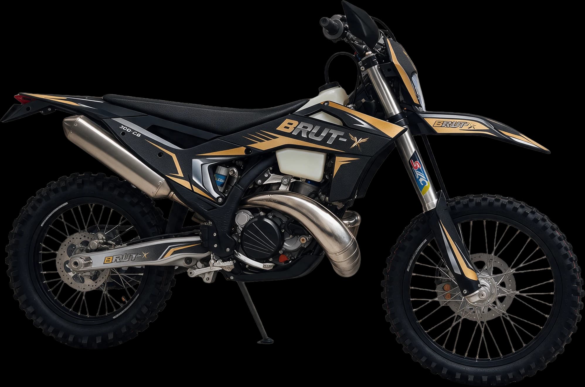 BRUT-X 300-CB, enduro motor, s strani